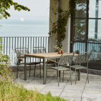 Billede af Mandalay Toscana Havebord L: 132 cm og 4 Verona Havestole - Olivengrøn