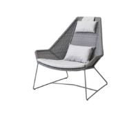 Billede af Cane-line Outdoor Breeze Highback stol hyndesæt - Light Grey