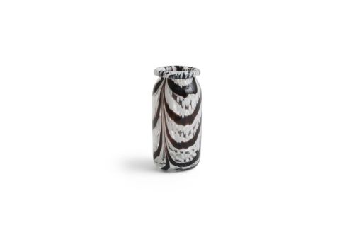 HAY Splash Vase X-Small H: 19 cm - Roll Neck/Coffee & White