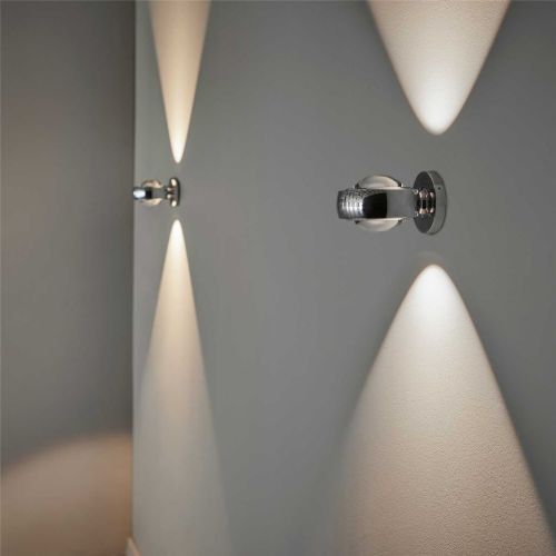 LOOM Design Optic Væglampe Ø: 12 cm - Krom 