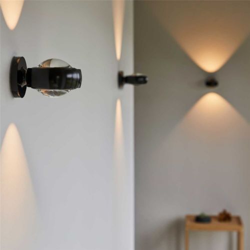 LOOM Design Optic Væglampe Ø: 12 cm - Sort 