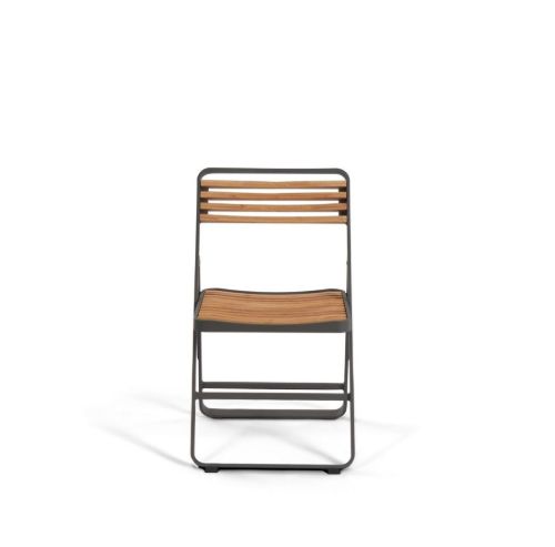 Mindo 121 Foldable Dining Chair - Dark Grey