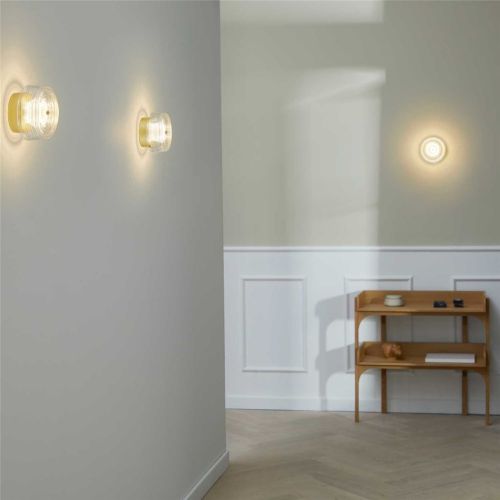 LOOM Design Glow Væglampe Ø: 16 cm - Mat Guld 