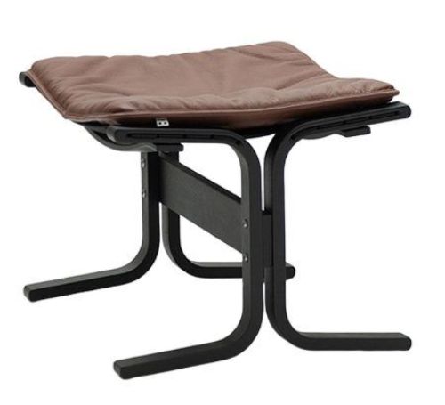 LK Hjelle Siesta Fiora Fodskammel - Black/Prescot Hezelnut