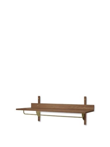 Ferm Living Sector Rack Shelf 87x37 cm - Smoked Oak/Brass