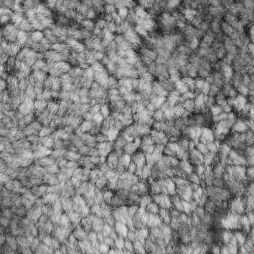 LK Hjelle Siesta Ovis Fodskammel - Black/Sheepskin Scandinavian Grey