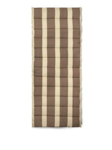 Ferm Living Strand Quilted Mattress L: 180 cm - Carob Brown/Parchment