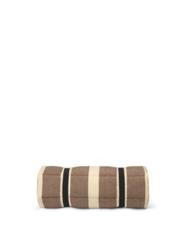 Ferm Living Strand Quilted Mattress L: 180 cm - Carob Brown/Parchment