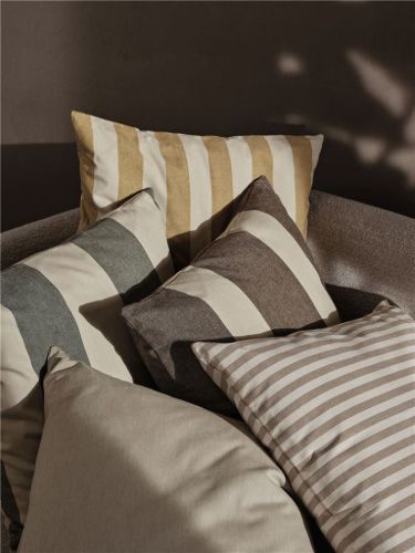 Ferm Living Strand Outdoor Cushion 50x50 cm - Carob Brown/Parchment