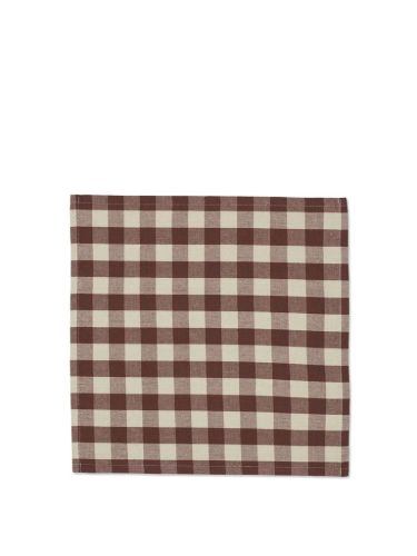Ferm Living Bothy Check Napkins Set of 4 - Cinnamon/Grey Green
