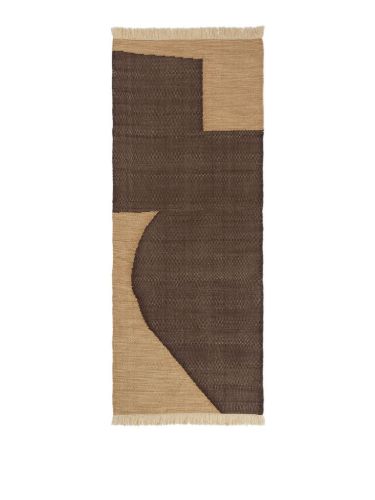 Ferm Living Forene Runner 80x200 cm - Tan/Chocolate