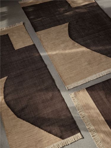 Ferm Living Forene Runner 80x200 cm - Tan/Chocolate