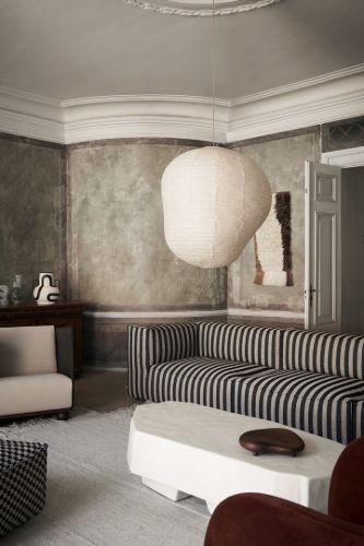 Ferm Living Catena L400 + RL401 Louisiana B: 276 cm - Sand/Black