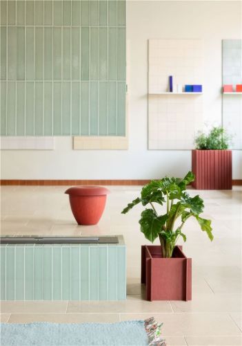 Squarely Copenhagen BloomWIDE 47x25x23 cm - Terracotta Red