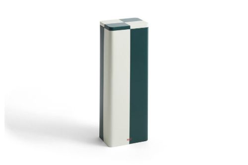 HAY Tin Container Slim 29,5x10,8x7,8 cm - Green and Off-White