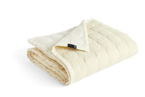 HAY Mega Dot Organic Sengetæppe 195x245 cm - Ivory