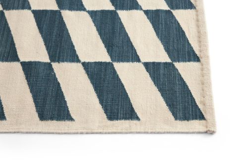 HAY Shift Kelim Rug 140x200 - Blue