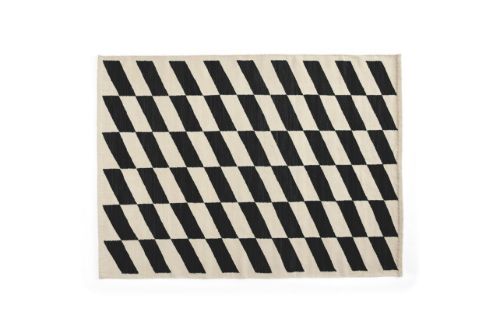 HAY Shift Kelim Rug 140x200 - Black