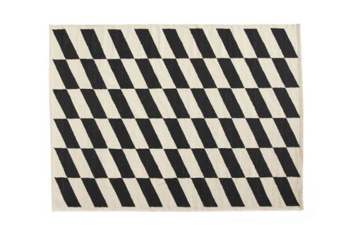 HAY Shift Kelim Rug 170x240 - Black