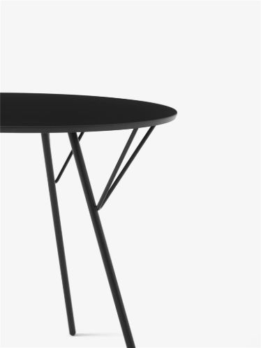 &Tradition RFH Terrace RD5 Outdoor Dining Table Ø: 75 cm - Black