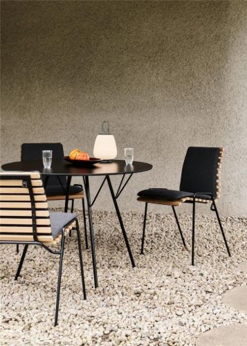 &Tradition RFH Terrace RD6 Outdoor Dining Table Ø: 97 cm - Black