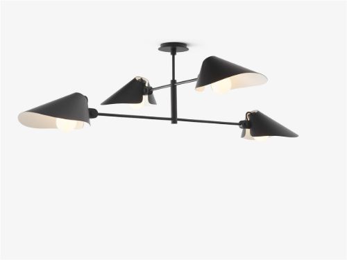 &Tradition Bonnet SC91 Chandelier H: 40 cm - Black