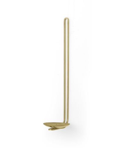 Audo Copenhagen Clip Candle Holder Wall H: 34 cm - Brass