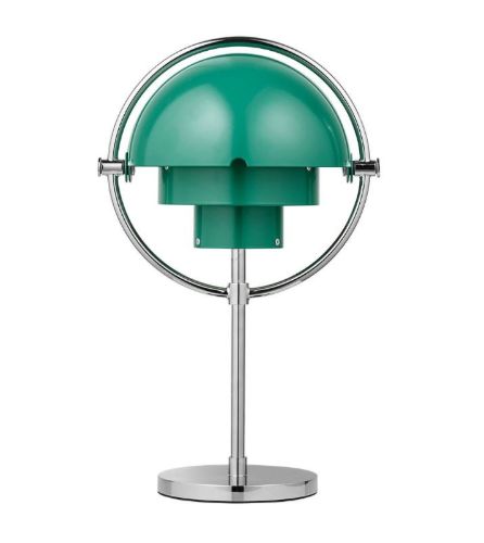 GUBI Multi-Lite Portable Lampe H: 30 cm - Chrome/Teal Green