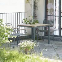 Billede af Mandalay Toscana Havebord L: 82 cm og 2 Verona Havestole - Olivengrøn