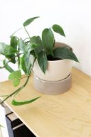 Billede af Ro Collection Two Tone Planter Small Ø: 16 cm - Dune Grey