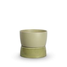 Billede af Ro Collection Two Tone Planter Large Ø: 20 cm - Artichoke Green