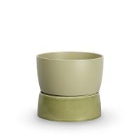 Billede af Ro Collection Two Tone Planter Floor Small Ø: 26 cm - Artichoke Green