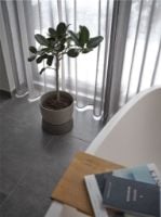 Billede af Ro Collection Two Tone Planter Floor Large Ø: 34 cm - Dune Grey
