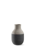 Billede af Kähler Omaggio Vase H: 12,5 cm - Antracitgrå