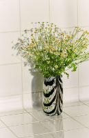 Billede af HAY Splash Vase X-Small H: 19 cm - Roll Neck/Coffee & White