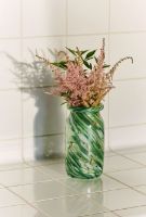 Billede af HAY Splash Vase Small H: 20,5 cm - Roll Neck/Green Swirl 