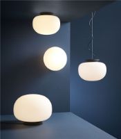 Billede af Frandsen Supernate Ceiling Lamp Ø: 28 cm - Opal White/Black