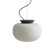 Billede af Frandsen Supernate Pendant Ø: 28 cm - Opal White/Black