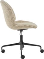 Billede af GUBI Beetle Meeting Chair 4-Star w. Castors - Black/Beige Karakorum Dedar 