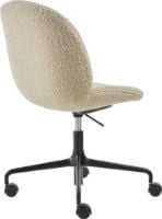 Billede af GUBI Beetle Meeting Chair 4-Star w. Castors - Black/Beige Karakorum Dedar 