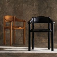 Billede af GUBI Daumiller Armchair SH: 45 cm - Brown Black Pine