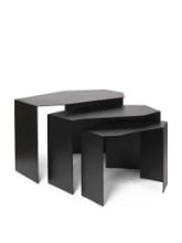Billede af Ferm Living Shard Cluster Tables Set of 3 - Black