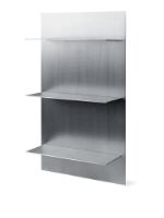 Billede af Ferm Living Lager Wall Shelf Triple H: 100 cm - Grey Aluminium