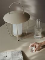 Billede af Ferm Living Abri Lantern H: 44,5 cm - Cashmere