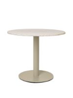 Billede af Ferm Living Mineral Dining Table Ø: 90 cm - Bianco Curia/Cashmere