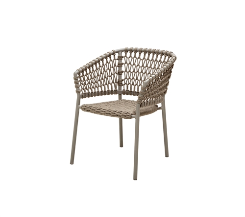 Billede af Cane-line Outdoor Ocean Stol, stabelbar - Taupe