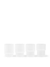 Billede af Ferm Living Ripple Small Glasses Set of 4 H: 6 cm - Frosted Glass