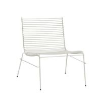 Billede af Hübsch String Loungestol 80x75 cm - Lysegrå/Jern