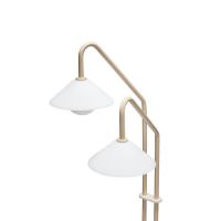 Billede af Hübsch Como Gulvlampe H: 165 cm - Beige/Hvid