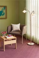 Billede af Hübsch Como Gulvlampe H: 165 cm - Beige/Hvid